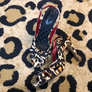 Cole Haan w/ Nike Air leopard print heels 🐆